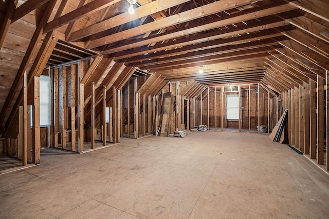 view of attic