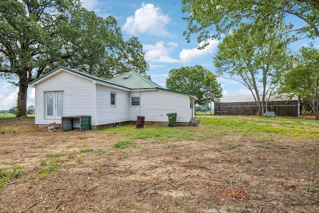 view of back of property