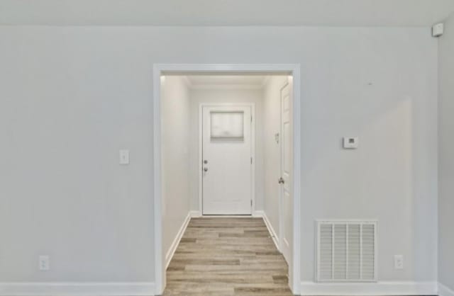 interior space featuring light hardwood / wood-style flooring