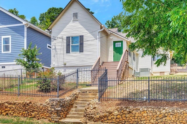 view of front of home