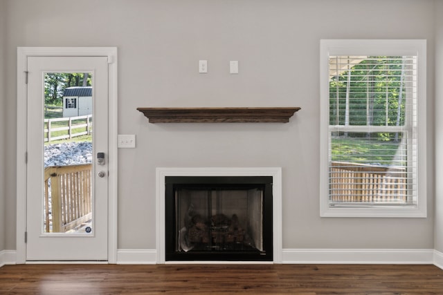 room details featuring hardwood / wood-style floors