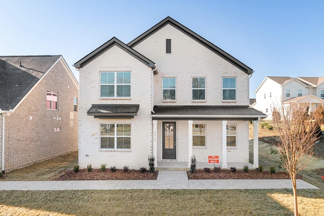 view of front property with a front yard