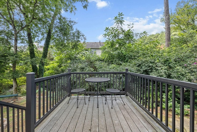 view of wooden terrace