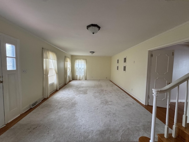 interior space with carpet flooring