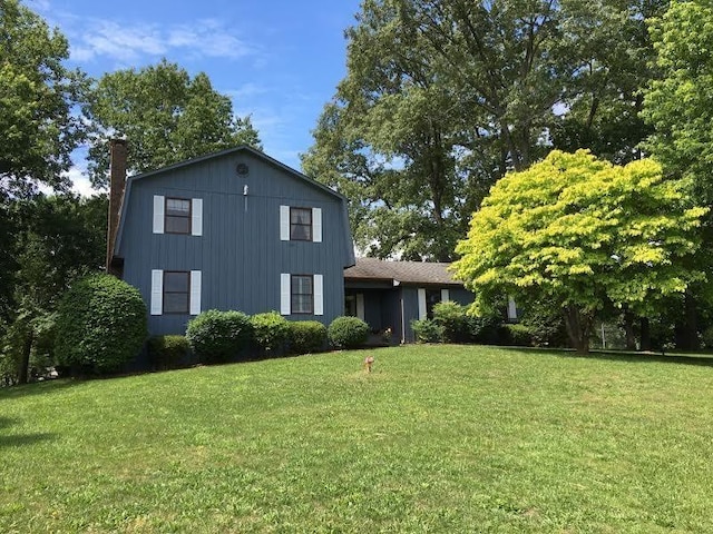 exterior space with a lawn