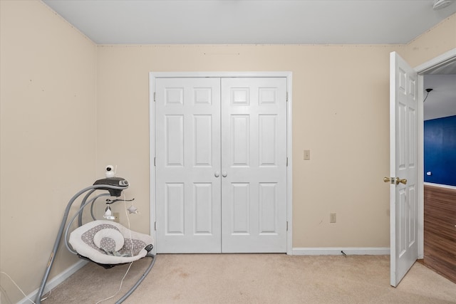 interior space featuring carpet floors