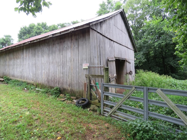 exterior space with fence