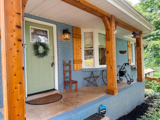 707 Darrow Dr, Pleasant View, TN 37146 - property entrance with a porch and brick siding