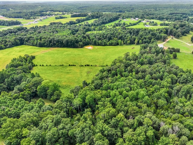 drone / aerial view featuring a rural view