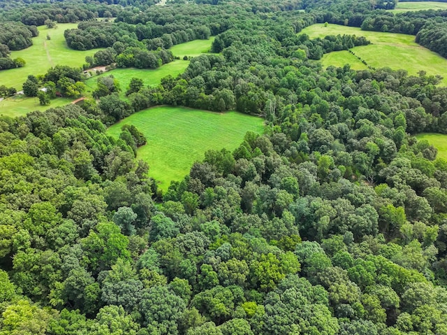 aerial view featuring a rural view