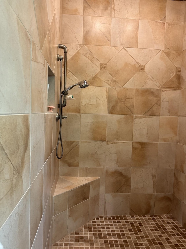 61 Brim Ln, Hilham, TN 38568 - bathroom with tiled shower