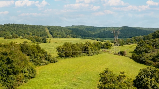 exterior space with a rural view