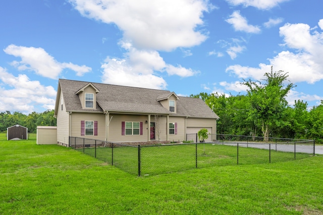 back of property featuring a yard