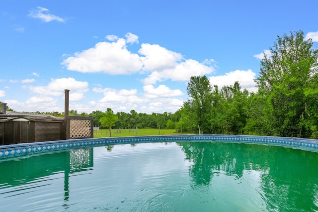 view of pool