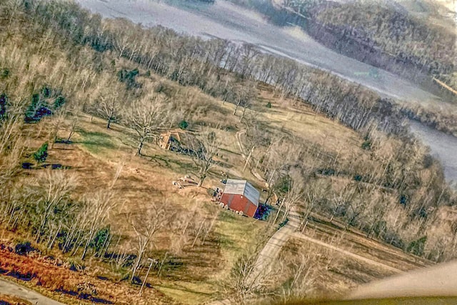 drone / aerial view featuring a rural view