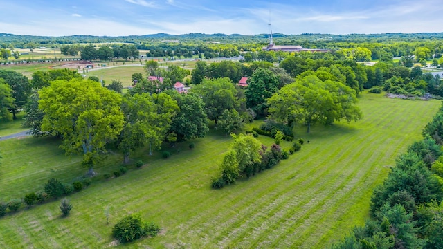 bird's eye view featuring a rural view