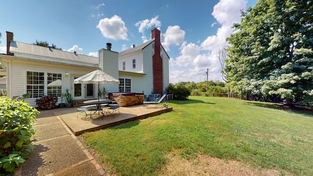 view of yard with a patio area