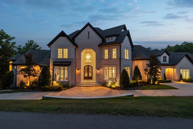 view of french country home