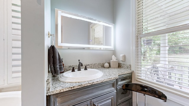 bathroom with vanity