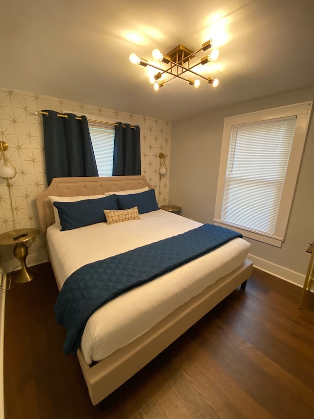 bedroom featuring hardwood / wood-style floors