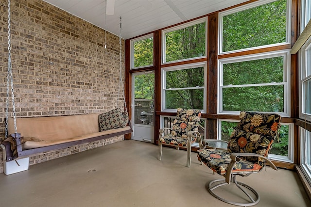 view of sunroom / solarium