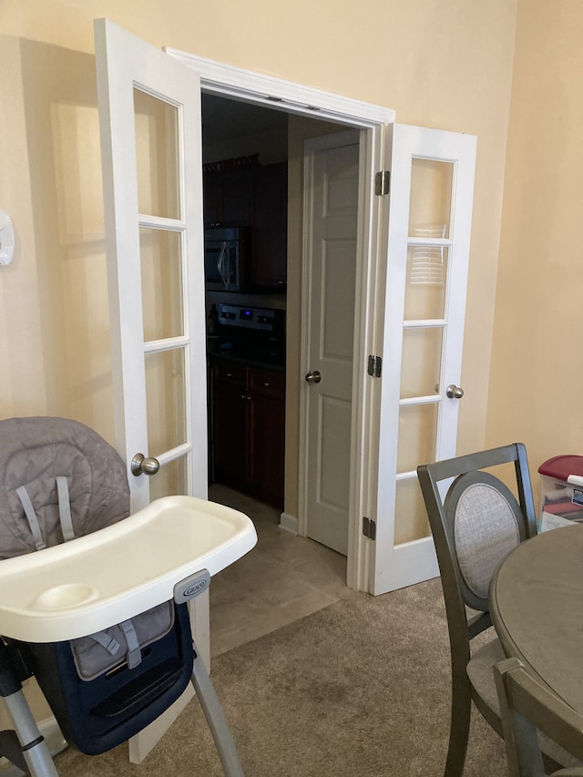 bathroom with french doors