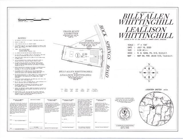 777 Rock Springs Rd, Castalian Springs TN, 37031 land for sale