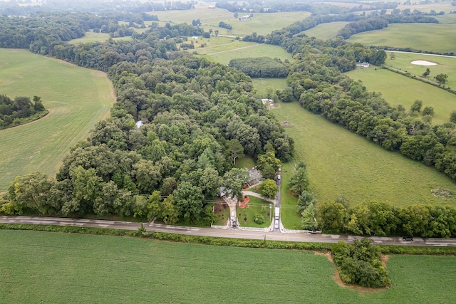 bird's eye view featuring a rural view