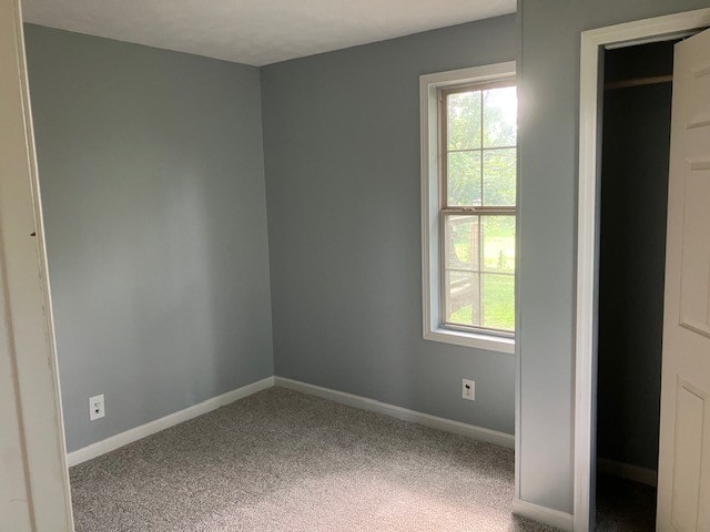 view of carpeted empty room