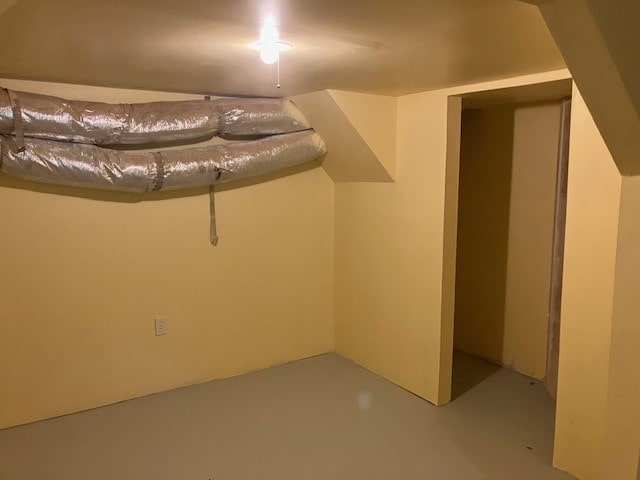 view of basement