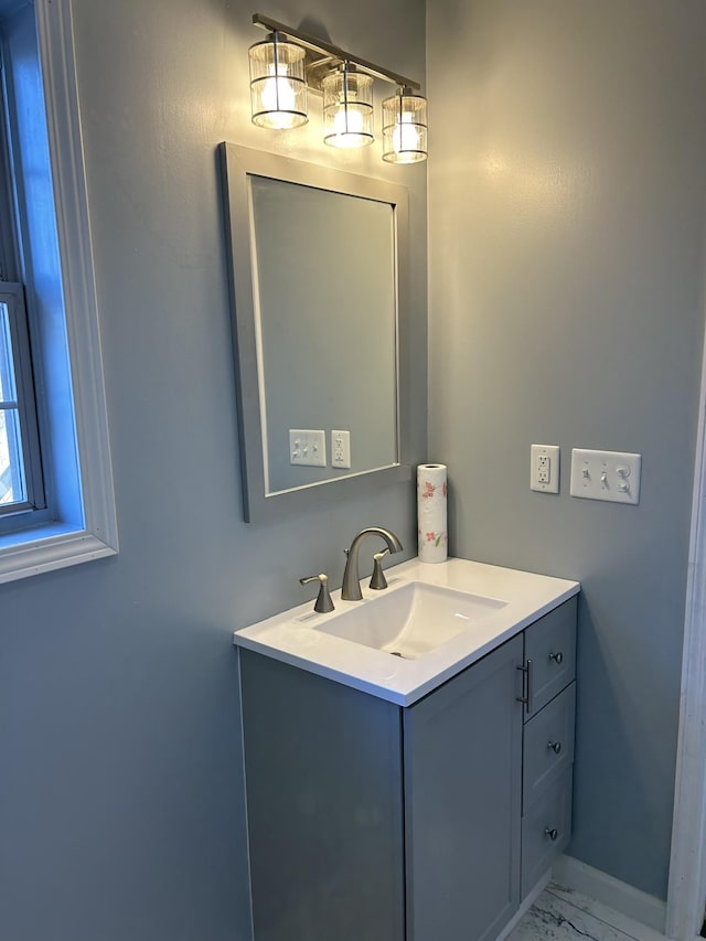 bathroom featuring vanity