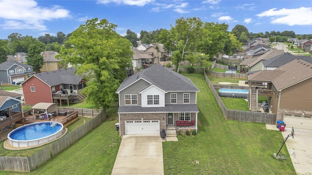 birds eye view of property