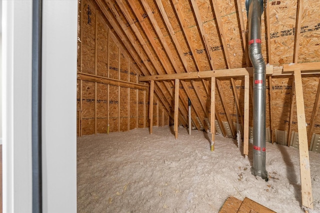 view of attic