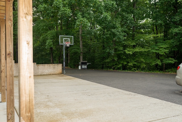 view of basketball court