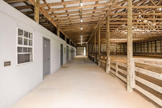 view of horse barn