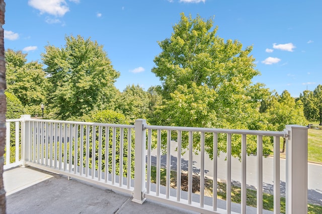 view of balcony