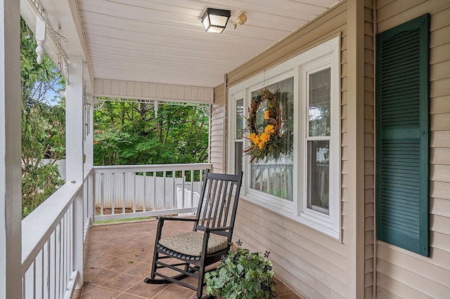 balcony with a porch