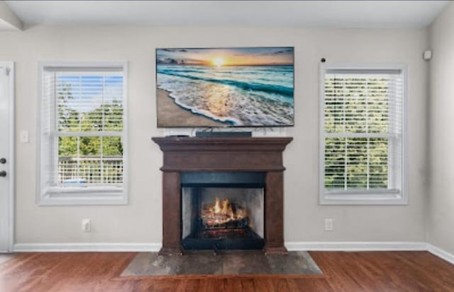 room details featuring hardwood / wood-style flooring