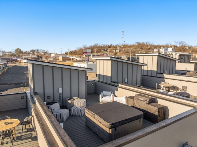 view of patio / terrace with an outdoor living space