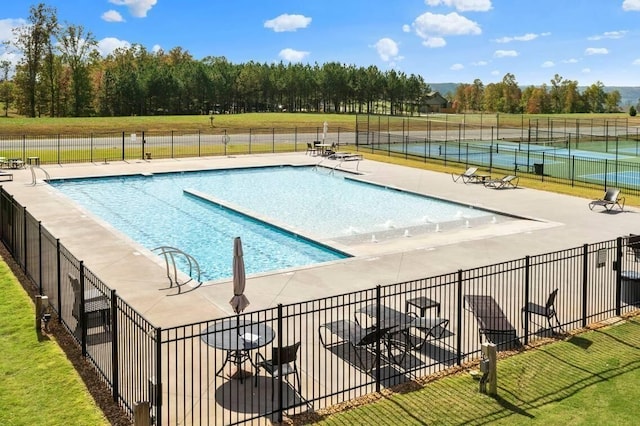 view of pool with a patio area