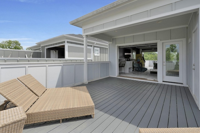 view of wooden terrace