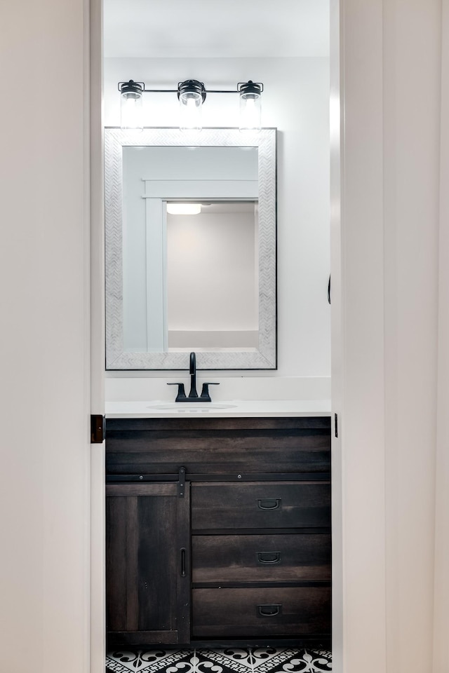 bathroom featuring vanity