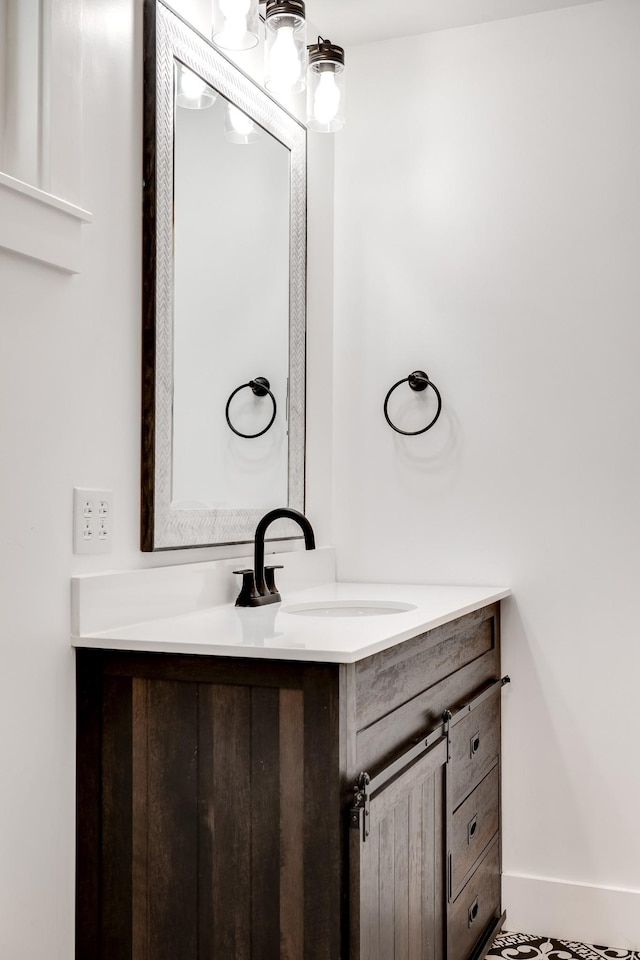 bathroom with vanity