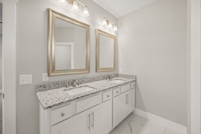 bathroom featuring vanity