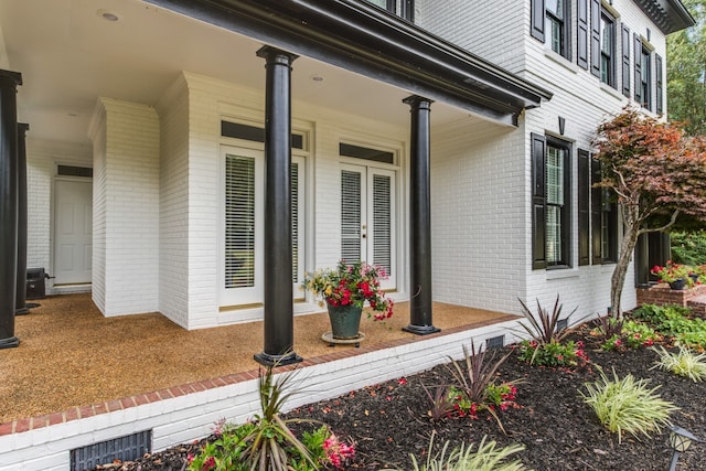 view of home's exterior featuring covered porch