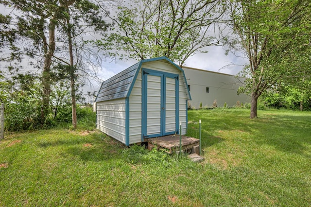 view of shed