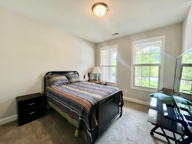 bedroom with carpet flooring