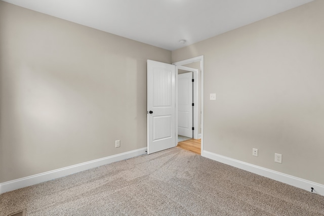 view of carpeted empty room