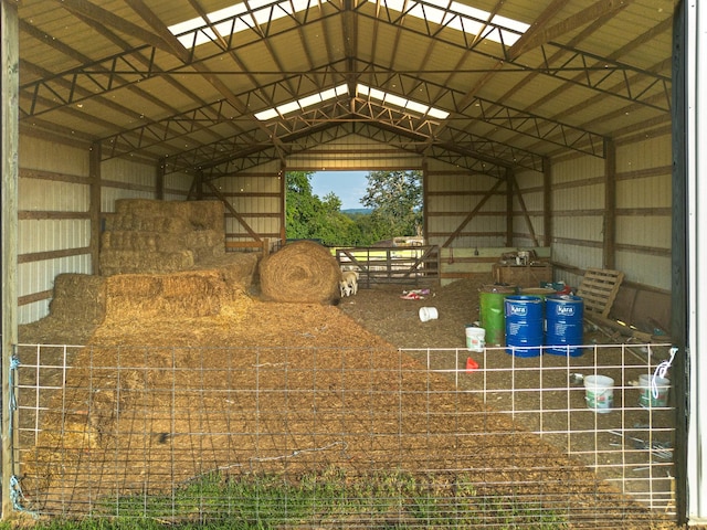 view of horse barn