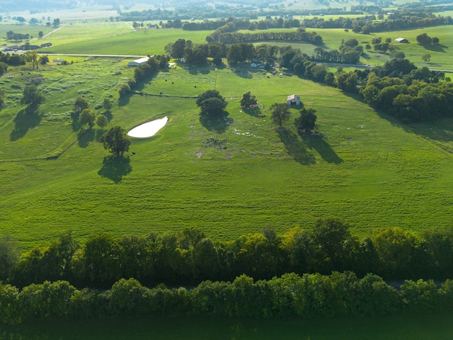 bird's eye view featuring a rural view